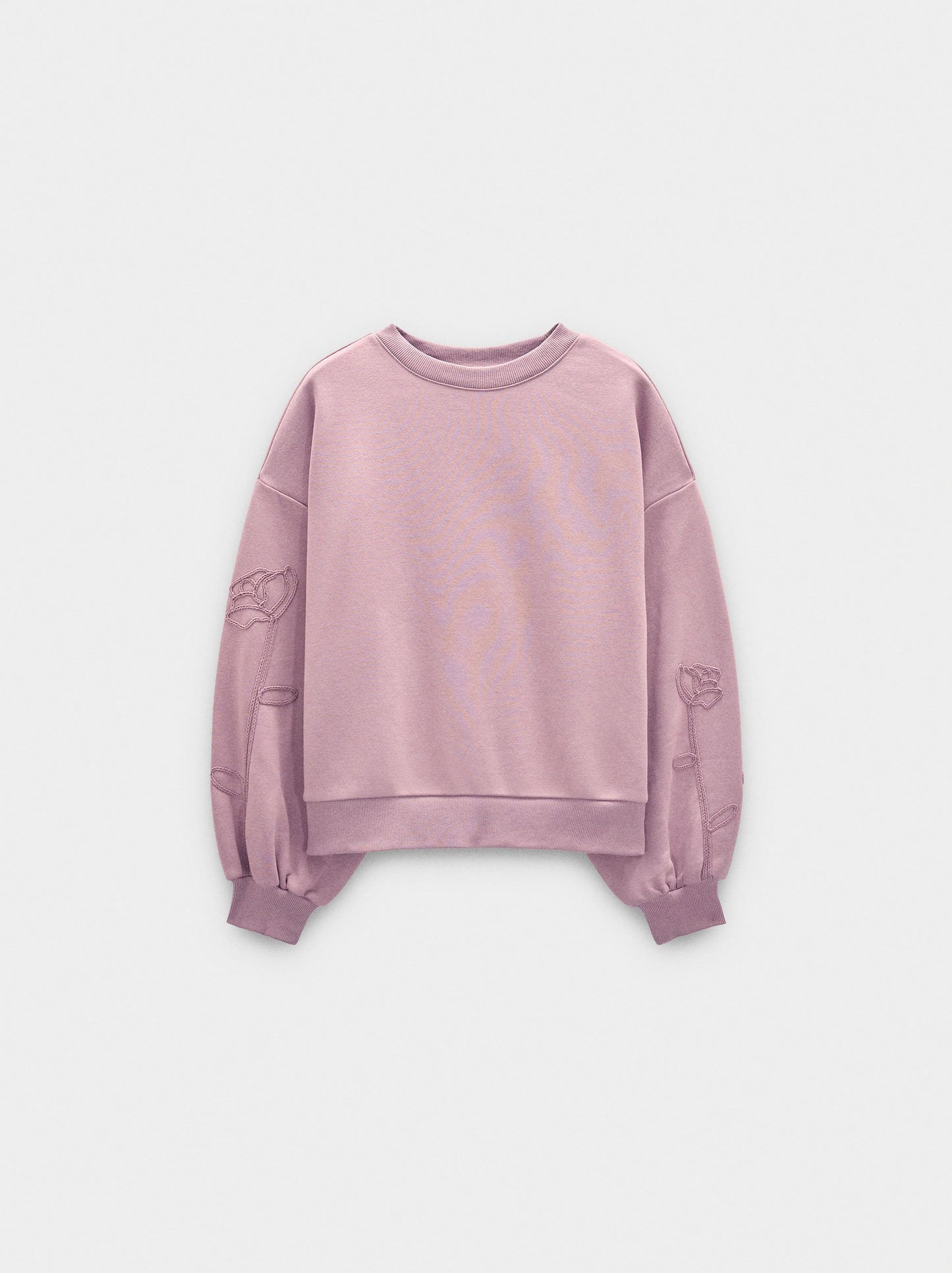 Cotton Sweatshirt With Flower