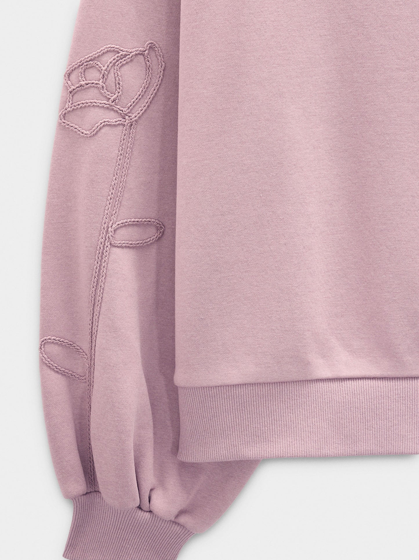 Cotton Sweatshirt With Flower