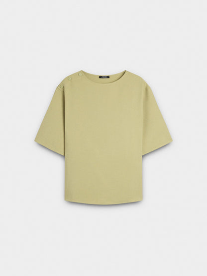 T-Shirt With Button Detail