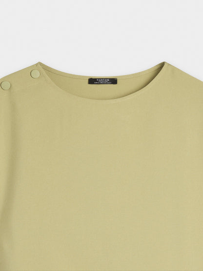 T-Shirt With Button Detail
