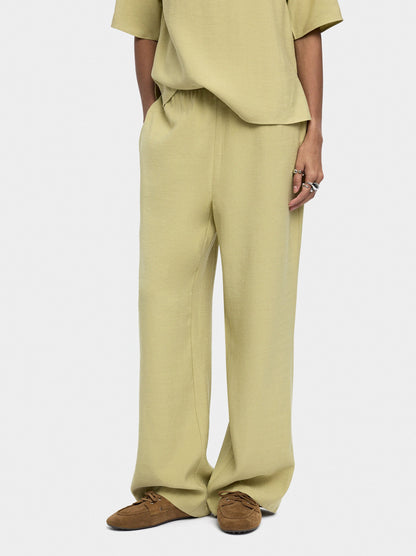 Loose-Fitting Trousers With Elastic Waistband