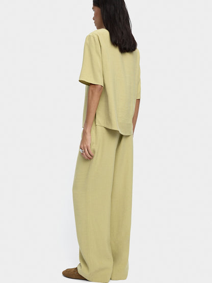 Loose-Fitting Trousers With Elastic Waistband