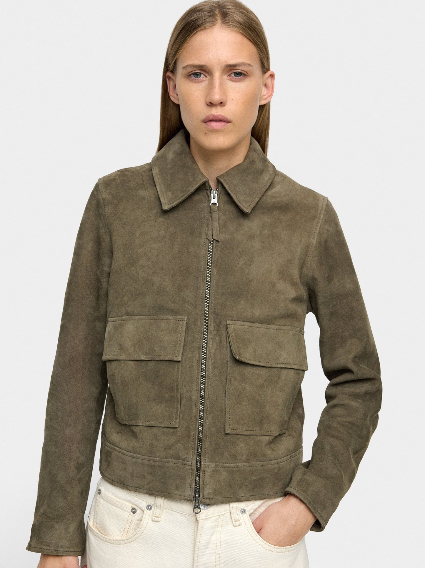 Leather Jacket With Zipper