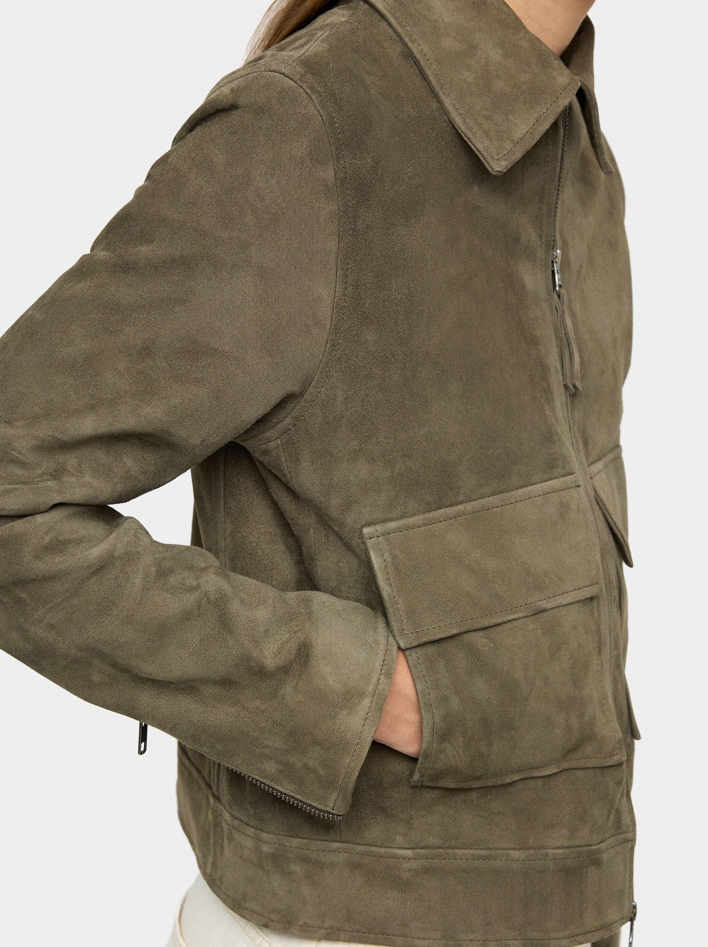 Leather Jacket With Zipper