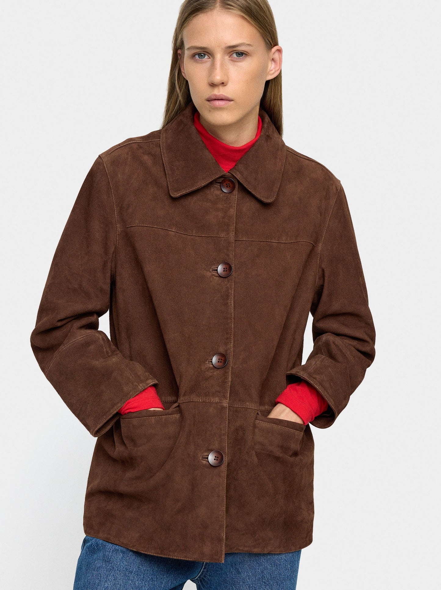 Leather Jacket With Pockets