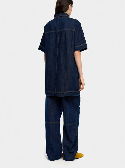 Denim Dress With 100% Cotton