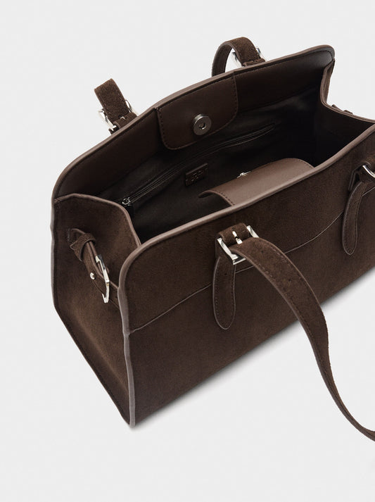 Tote Bag With Leather-Effect