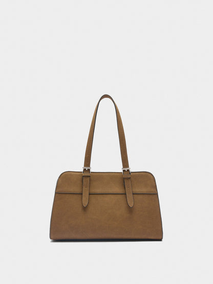 Tote Bag With Leather-Effect