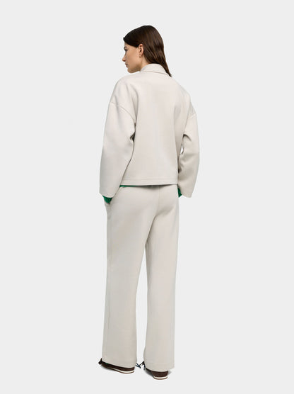 Elastic Waist Trousers With Pockets
