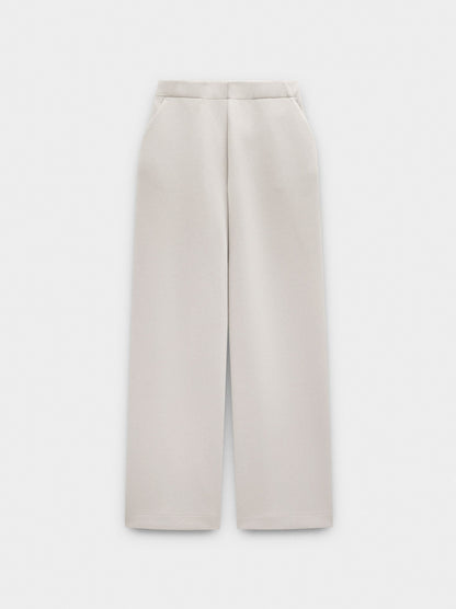 Elastic Waist Trousers With Pockets