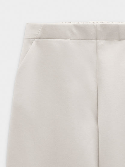 Elastic Waist Trousers With Pockets