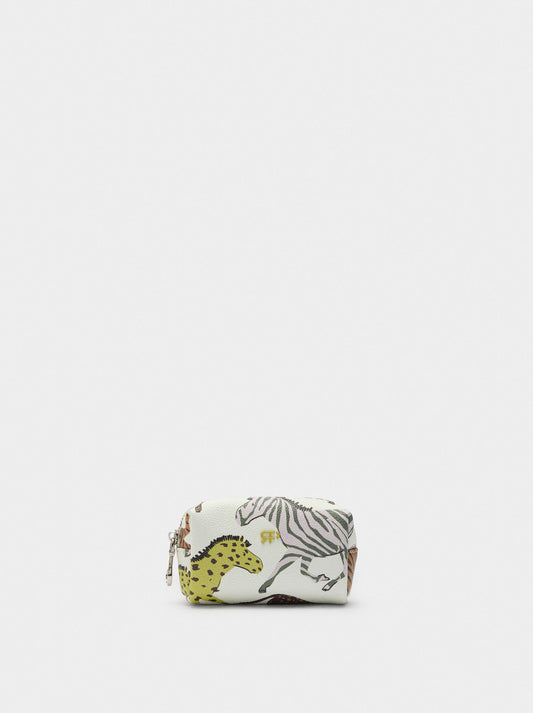 Printed Coin Purse With Texture