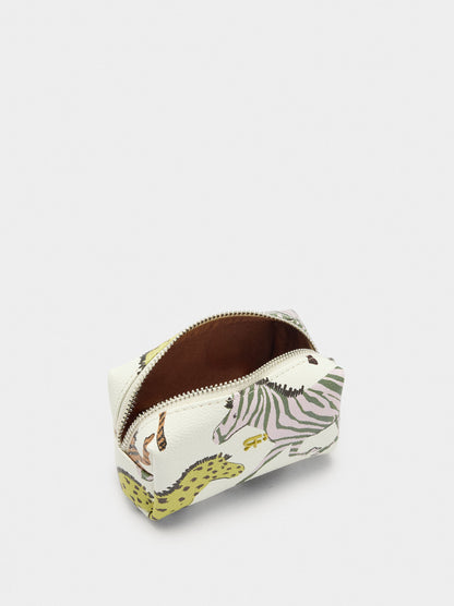 Printed Coin Purse With Texture