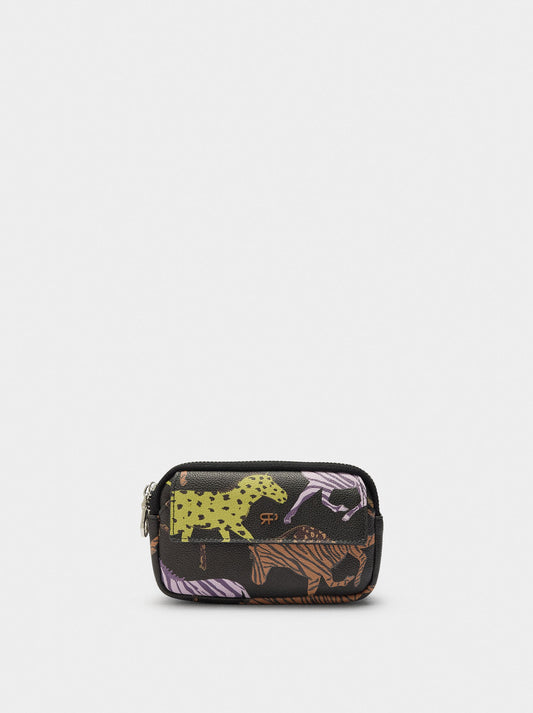 Printed Coin Purse With Texture