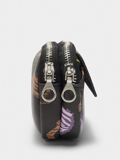 Printed Coin Purse With Texture