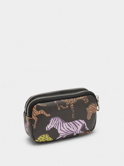 Printed Coin Purse With Texture