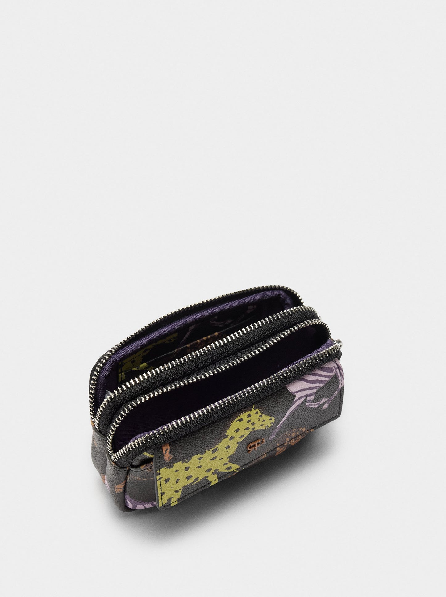 Printed Coin Purse With Texture