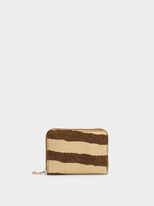 Leather Wallet With Fur