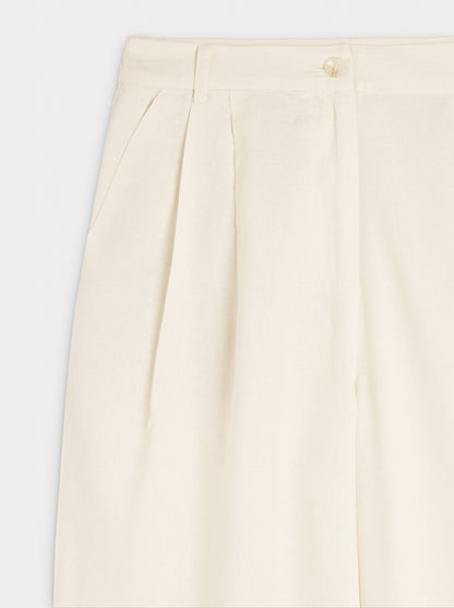Linen-Blend Trousers
