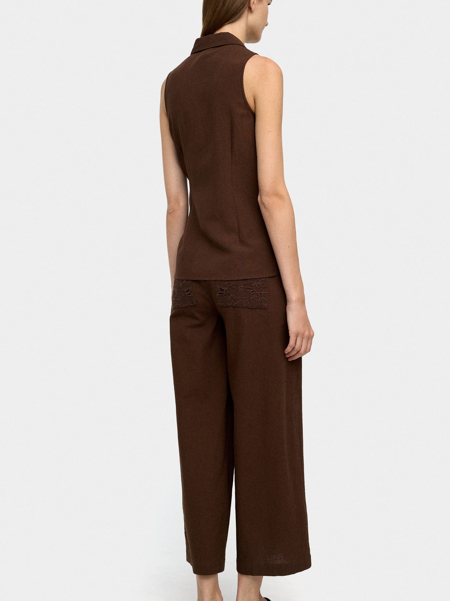 Top With Embroidery And Knot