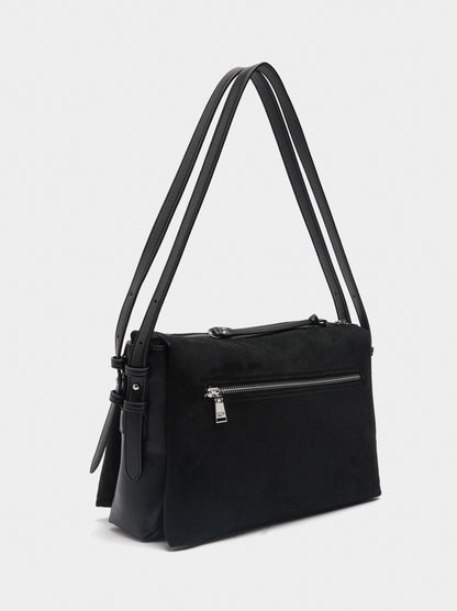 Shoulder Bag With Leather-Effect