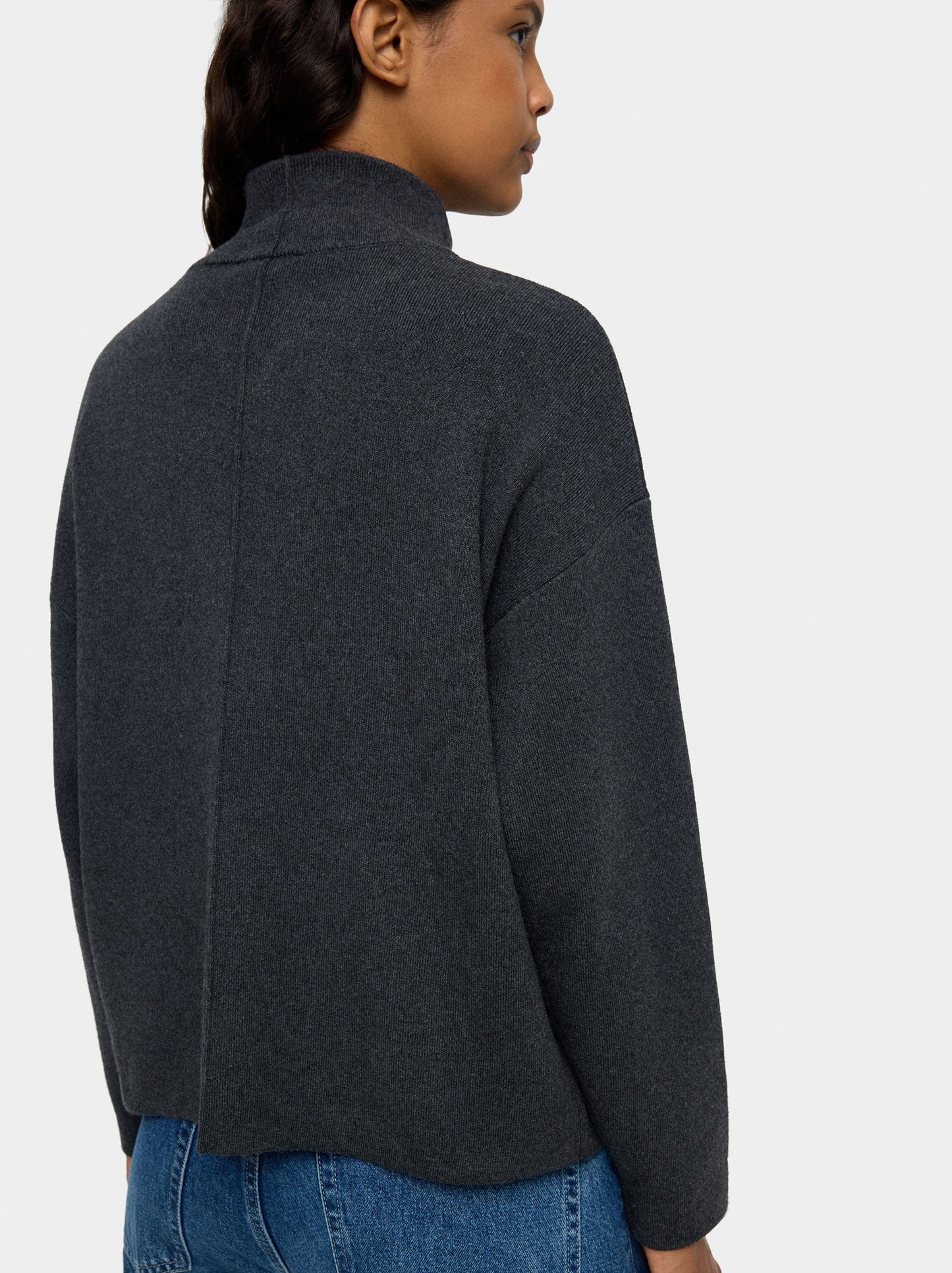 Knit Cardigan With Zipper Closure