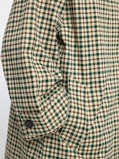 Parka With Printed Check Pattern