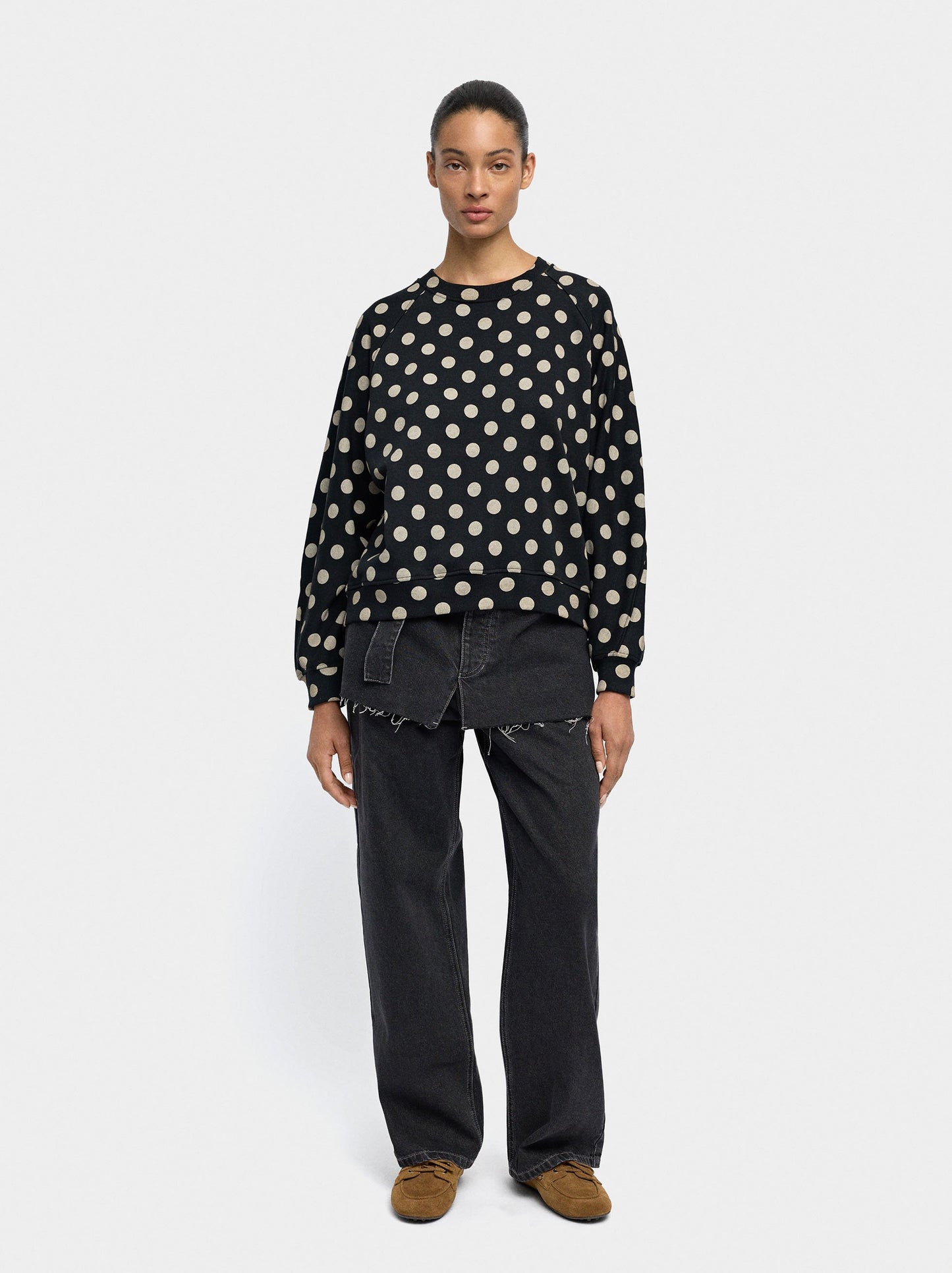Sweatshirt With Polka Dots