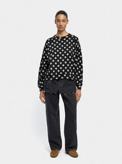Sweatshirt With Polka Dots