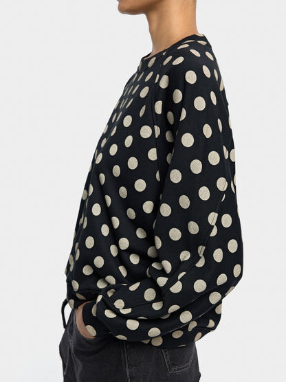 Sweatshirt With Polka Dots