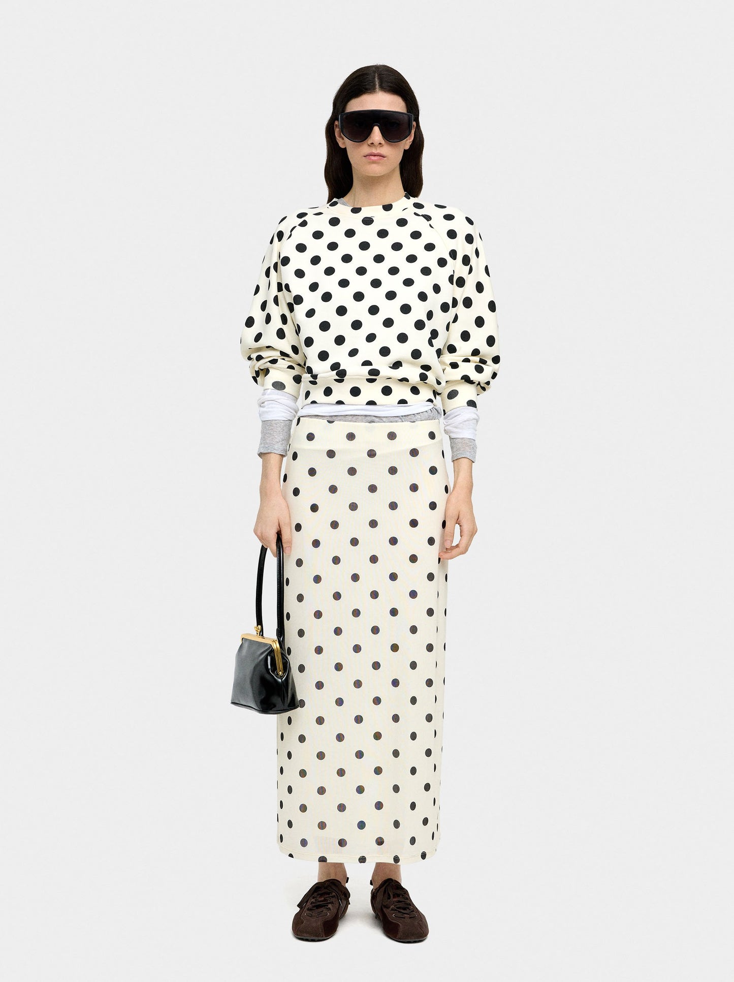Sweatshirt With Polka Dots