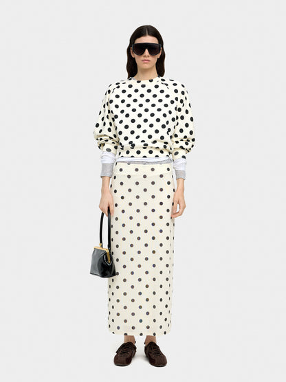 Sweatshirt With Polka Dots