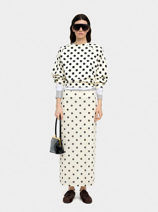 Sweatshirt With Polka Dots