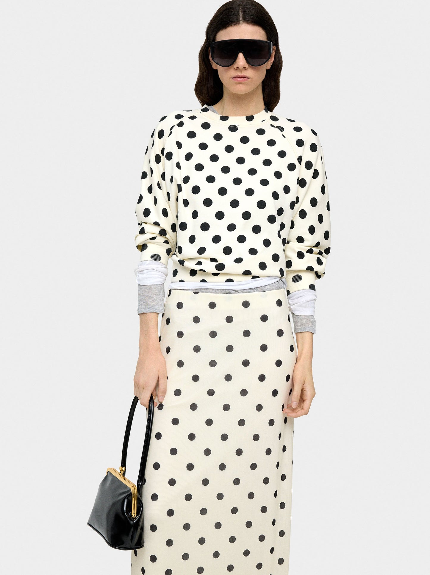 Sweatshirt With Polka Dots