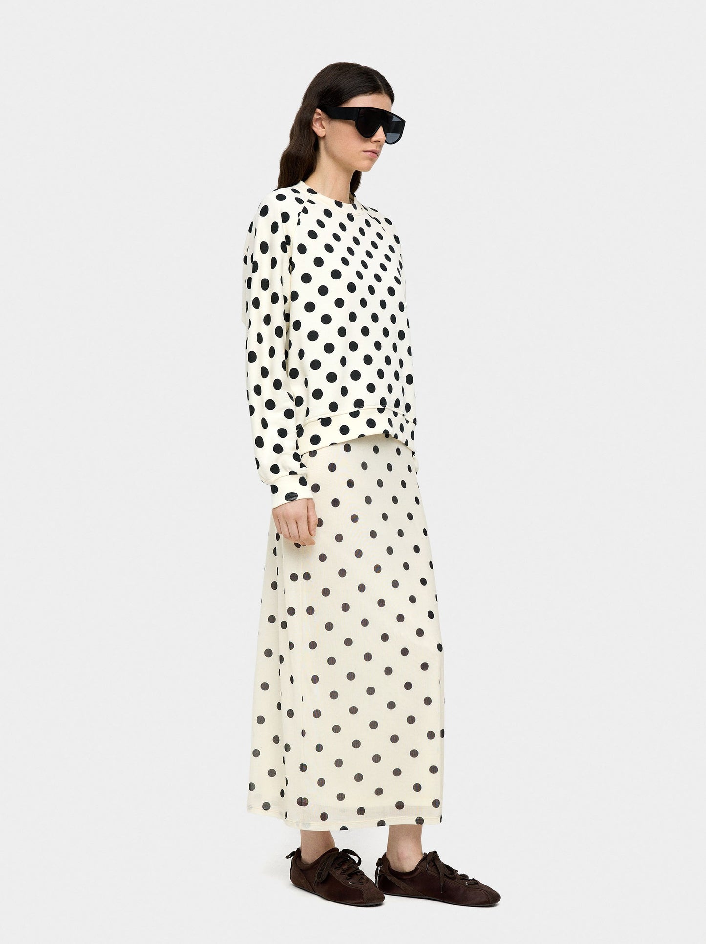 Sweatshirt With Polka Dots