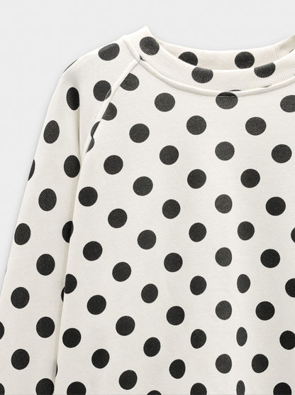 Sweatshirt With Polka Dots