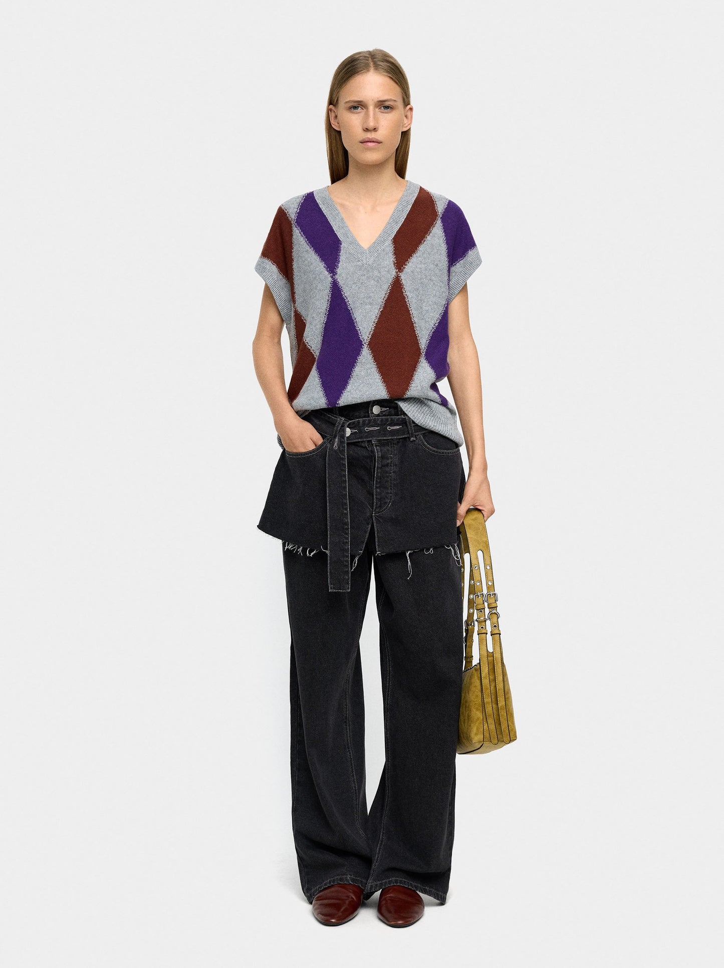 Argyle Knit Vest