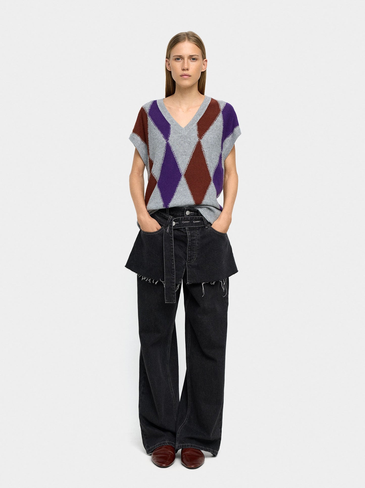 Argyle Knit Vest