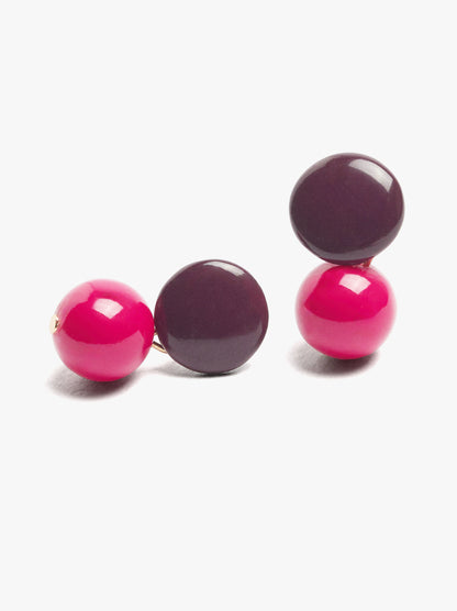 Short Earrings With Stones