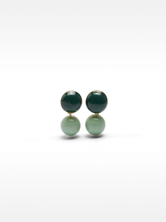 Short Earrings With Stones