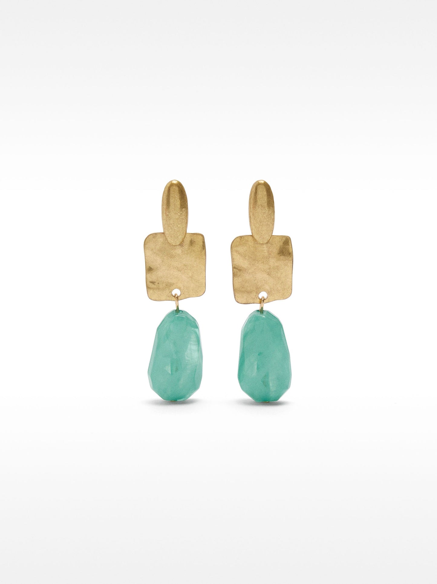 Long Earrings With Stone Effect