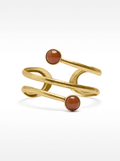 Spiral Bracelet With Round Details