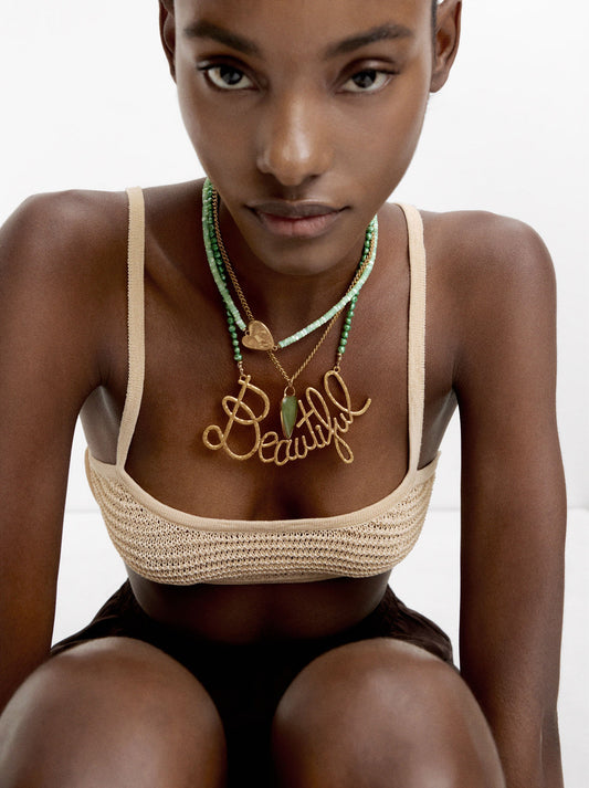 Set Of Necklaces With Beautiful Stones