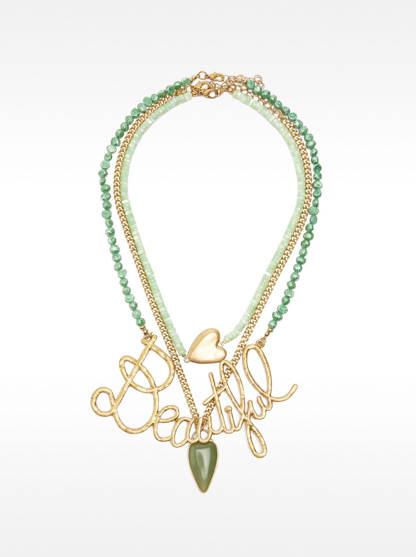 Set Of Necklaces With Beautiful Stones