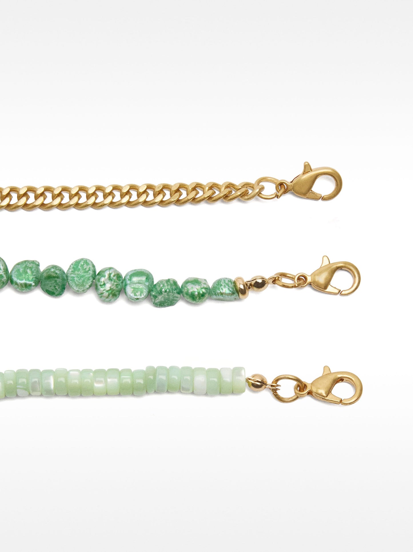 Set Of Necklaces With Beautiful Stones