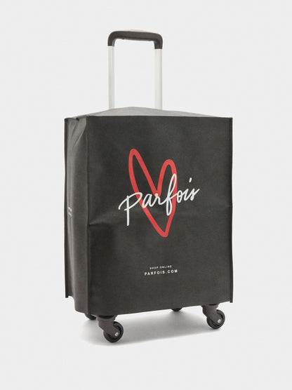 Travel Suitcase With Animal Printed Nylon