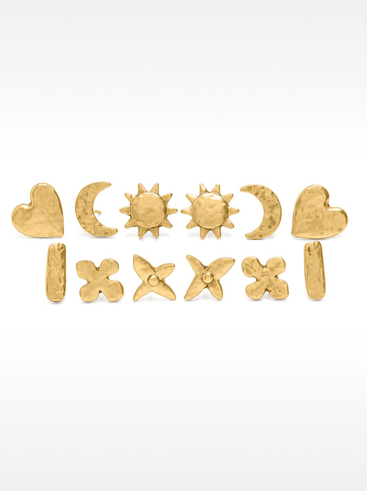Set With Gold Earrings