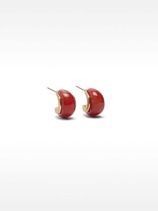 Earrings With Resin