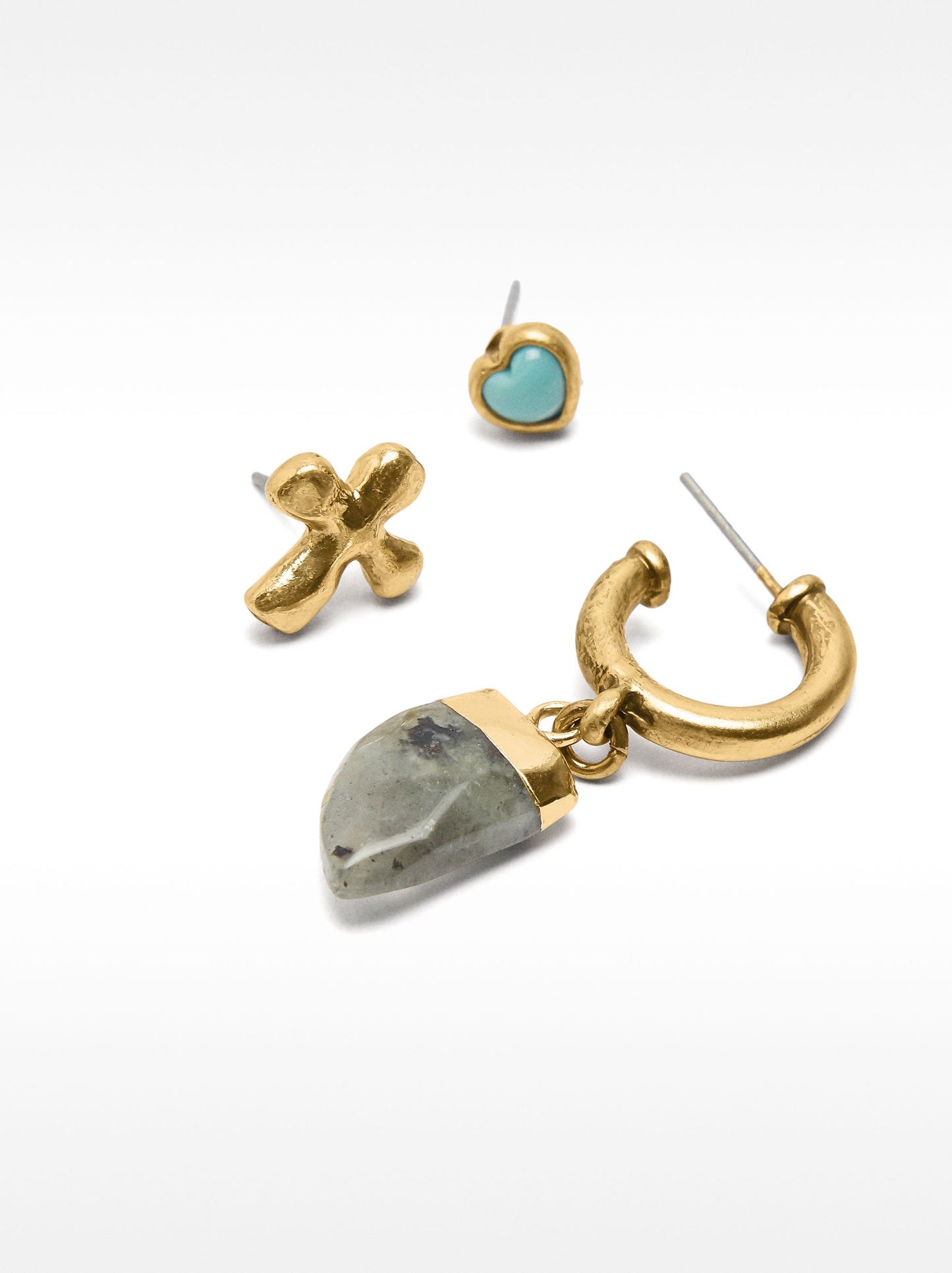 Set Of Earrings With Stones