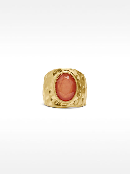 Elongated Ring With Resin
